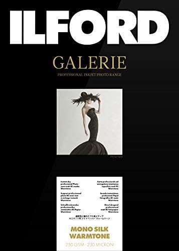 Ilford Galerie Mono Silk Warmtone, Format A3 & nbsp;+, 25 listovi, crni