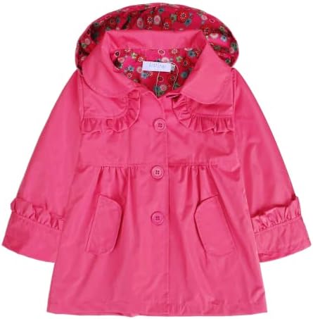 Arshiner Baby Girl Child cvjetna kapuljača kišna jakna Oplaća za kišu