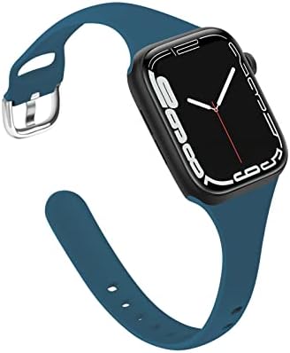 Oribox kompatibilan sa Apple Watch Bands 41mm 40mm 38mm, mekim silikonskim sportskim trakama sa kopčom za