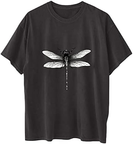 Ljetne žene Y2K vrhovi, ležerna majica sa kratkim rukavima, djevojke, djevojke, ogromne labave, elastične