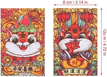 Kineski pokloni kineske crvene koverte koverte sa novcem: 40 kom 2022 Kineski crveni Paketi za kinesku Novu