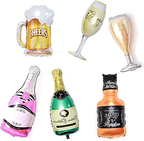 Giant Champagne Bottle Balloons 40 Beer Cup Wine pehar Glass Whisky Sparkling Wine Glass folija Balloon