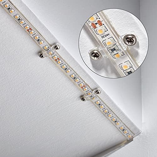 MMSD 100 paket LED traka za montažu nosača traka svjetlo stezaljka sa 202 vijke odijelo za 10mm širine IP67