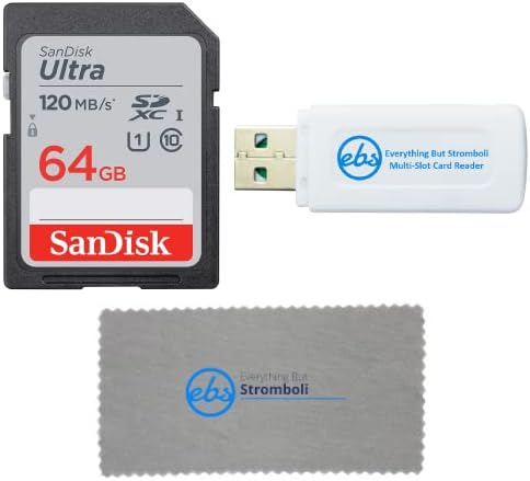 SanDisk 64GB SD Ultra memorijska kartica radi sa Panasonic Lumix digitalne kamere paket sa svime osim Stromboli