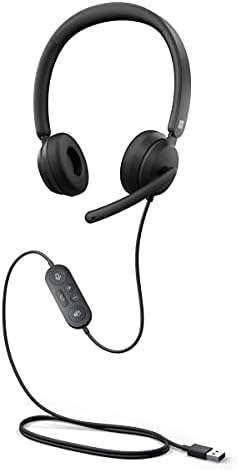 Microsoft moderne USB slušalice - žičane slušalice, Stereo slušalice na uhu sa mikrofonom za poništavanje