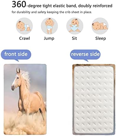 Konji se ugrađeni mini listovi krevetića, prenosivi mini krevetići posteljina madraca madrac posteljina-dječji