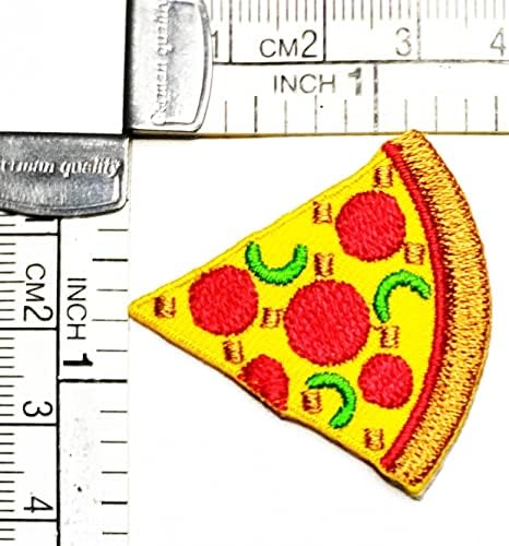 Kleenplus Mini Pizza Patch Crafts Arts šivenje popravak Pizza Hut hrana crtani film vezeno gvožđe na šivati