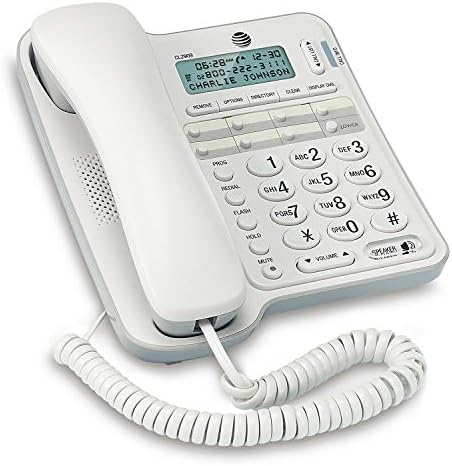 AT & T CL2909 Corded zvučnice sa ID / pozivom na čekanju, bijelo
