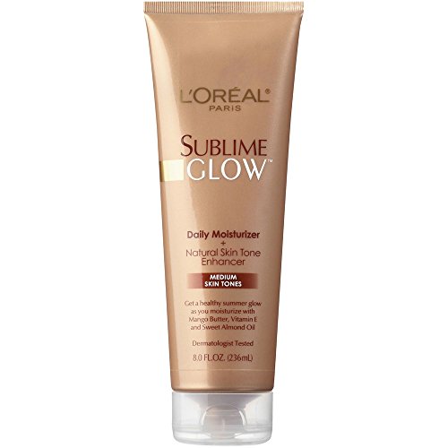 L'oreal Sublime Glow dnevna hidratantna krema+prirodni pojačivač tona kože, srednji tonovi kože 8 oz