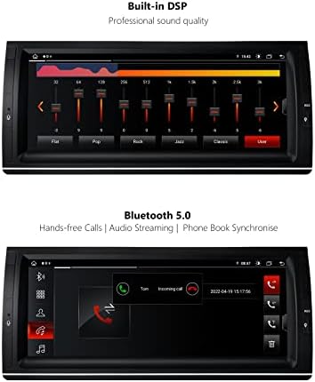 XTRONS Single Din Car Stereo za BMW X5 E53, Android 11 Octa Core 4GB + 64GB Auto radio, 10,25 inčni IPS