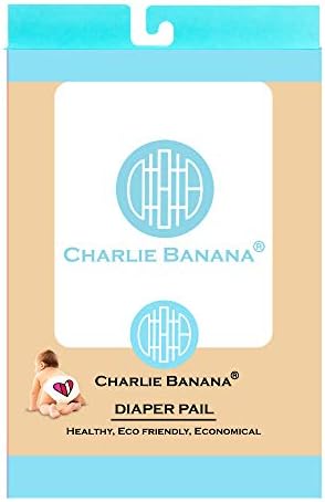 Charlie Banana Baby vodootporna viseća kanta za pelene za višekratnu upotrebu i periva, Bijela