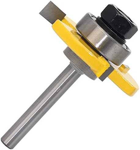 Dlltec Qinlu-CNC usmjerivač 6 mm nosač jezika utor za gurku, 3/4 Alat za rezanje drveta, 2 kom, snaga i