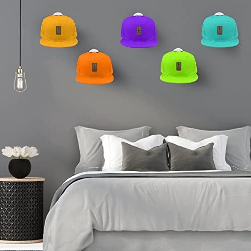 Yecuip ljepljive kuke za šešire za zidni stalak za šešire 12 paketa-jak prikaz držača bejzbol kape za zidni