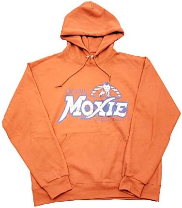 Hoodie pulover Moxie - uznemirena vintage dukserica - izrazito drugačije - Teksas narančasta