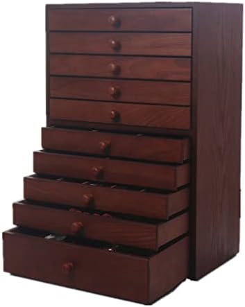 n / A višeslojna Velika 10-slojna Drvena kutija za nakit vintage Organizator za čuvanje poklona poklon kutije