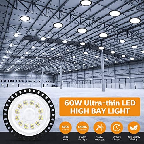 Urbery High Bay LED svjetla, plafonske svjetla s deformativom, komercijalno osvjetljenje za garažu tvorničke