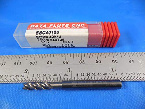 Podaci flauta SSC40156 5/32 Dia 9/16 LOC 3/16 drška 2 OAL 4 flauta karbid END Mill