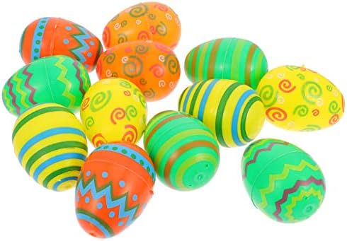 Toyvian igračke za kupanje 12kom Plastična ispunjena uskršnja jaja iznenađenje prazne igračke za jaja Uskršnje