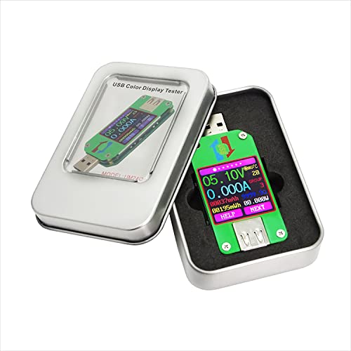 Taidacent Digitalni tester baterije Detektor baterije USB napon AMP METER BLUETOOTH aplikacija bežična baterija