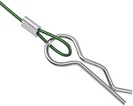 8pack Sharegoo Metal Clip R PIN konop sa čeličnom anti-izgubljenom konopu RC karoserija Clip Clip Wire Compatibilan
