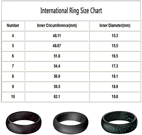 Prstenovi za žene 2023 rođendanski pokloni Silikonski prsten 5,7 mm širok prsten joga prstena sportski prsten