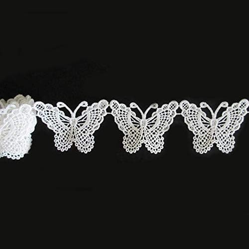 5 metara leptir čipke rubne obloge trake 5 cm širina vintage stil bijela ivica ukrasi tkanina vezena applicira