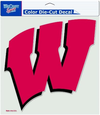 NCAA WISCONSIN BADGERS 8-BY-8 inčni decan Diecut u boji