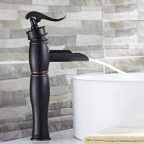 Izgled vodene pumpe ulje trljanje bronzane ručice miksera za umivaonik s kupaonicom