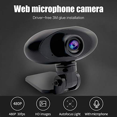 Web kamera sa mikrofonom, Genesis HD 480p web kamera USB kamera, PC Laptop računar Plug and Play 30fps Streaming,