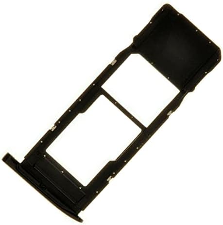 Teeblus Jednostruka SIM kartica SD slot držač zamjena kompatibilan sa Motorola Moto G7 XT1962 Crna