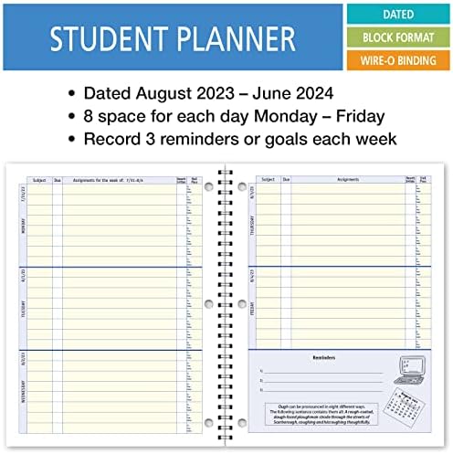 Izdavačka kompanija Elan Datum Student Planer: Za srednju ili srednju školu avgust - jun datiran za akademsku