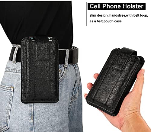 Nosač torbe za holsteri dvostruki sloj Holster Kompatibilan sa iPhone 12 pro max, podesivim kaišom torbicom