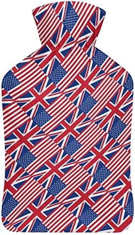 Američka zastava i Engleska Zastava smiješne tople vodene vreće plišano ubrizgavanje ubrizgavanja gume vruće
