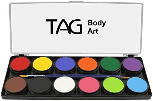 Oznaka za lice i boja za tijelo - redovna paleta 12 x 10g