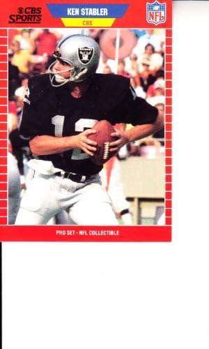 1989 Pro Set najavljivač kolekcionar 18 Ken Stabler fudbalska karta