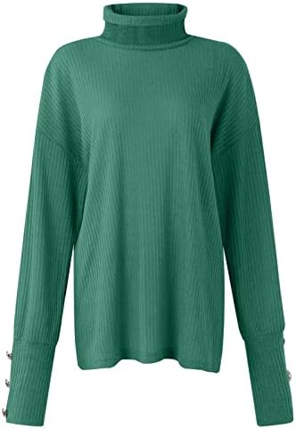 FQZWONG DUGE za žene, 2022. modna košulja s dugim rukavima Tunic tops casual toply comfy mekani pulover