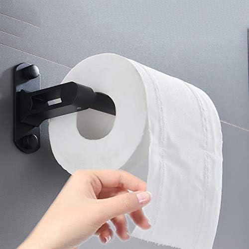 Držač salveta Crni zid za toaletni nosač papira od aluminijske legure Kupatilo Kuhinjski kolut za papir