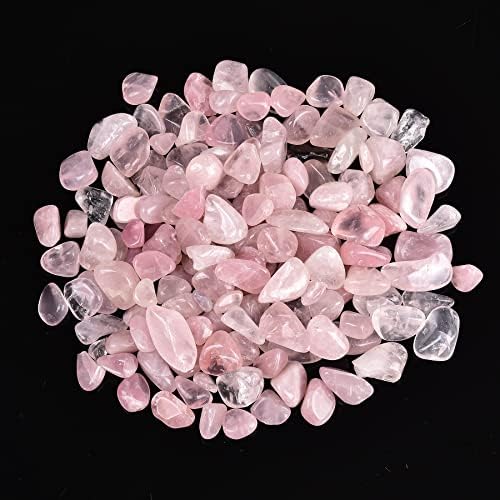 Amoystone Rose Kvarcni čips Kamen Prirodni ružičasti kristal srušio šljunak nepravilnog oblika zacjeljivanje
