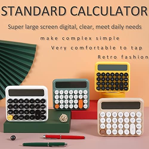 Standardni kalkulator 12 cifra, Desktop veliki ekran i dugmad,Pink kalkulator sa velikim LCD ekran za Ured,Škola,