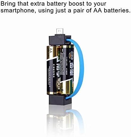 CACACOL prijenosni magnetni AA / AAA baterijski telefon za hitne slučajeve sa microUSB-munjevitim adapterom