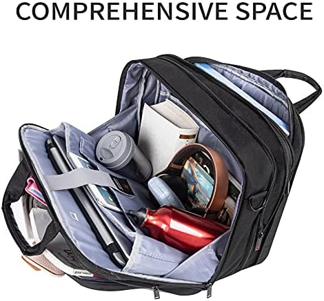 EMPSIGN torba za laptop, torba za Laptop od 17,3 inča proširiva messenger torba za muškarce i žene vodoodbojna,