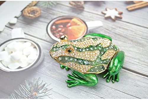 Janshe Cul Frog Trinket kutije sa šarkama za ručno oslikana ručno oslikana nakit za životinje Figurine zanatske