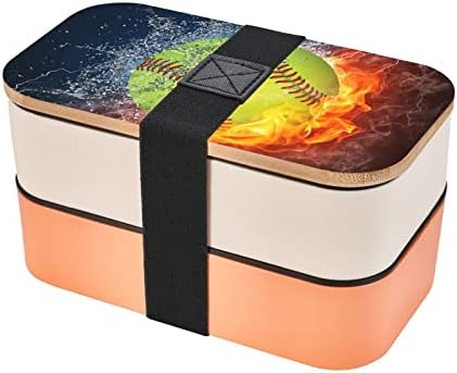 Softball ručak Bento kutija s nadograđenim podesivim remen, neprekibinim posudom za prehranu hrane, BPA