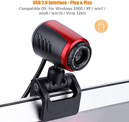 Yosoo Health Gear Web kamera, USB kamera za rotaciju 360 stupnjeva, desktop laptop kamera za superiorno