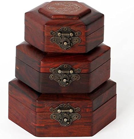 Wodeshijie kutija za nakit od punog drveta / primljena kutija od žada / kutija za brtvu od crvenog drveta-C