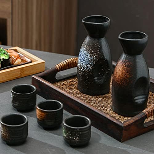 Bestsporble Japanese Decor Japanese Decor Japanski dekor Keramički sake, 8 oz Oz Boca sa 2 oz 4 mela šalice