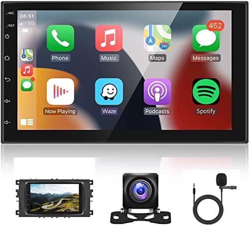 2 DIN Android Car Stereo bežični Apple Carplay 7 inčni auto radio zaslona sa Bluetooth GPS WiFi FM radio