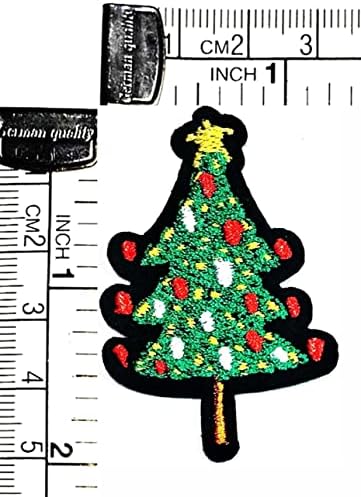 Kleenplus 2kom. Mini Tree Patch božićno drvo crtani crtani film vezena aplikacija Craft ručno rađena beba dijete djevojka Ženska odjeća uradi sam kostim dodatak dekorativni flasteri za popravak