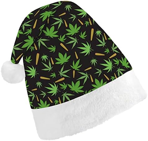 Marihuana Weed Božić šešir Santa šešir za unisex odrasle Comfort klasični Božić kapa za Božić Party Holiday