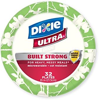 Dixie Ultra Ploče Za Jednokratnu Upotrebu, 8 1/2 Inča, 32 Broja, Dizajn/Boja Mogu Varirati